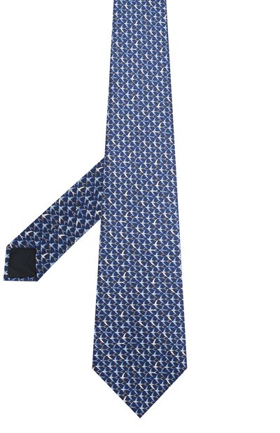 Шелковый галстук LANVIN темно-синего цвета по цене 11950 руб., арт. 2339/TIE, фото 2 Шелковый галстук LANVIN, арт. 2339/TIE, фото 2