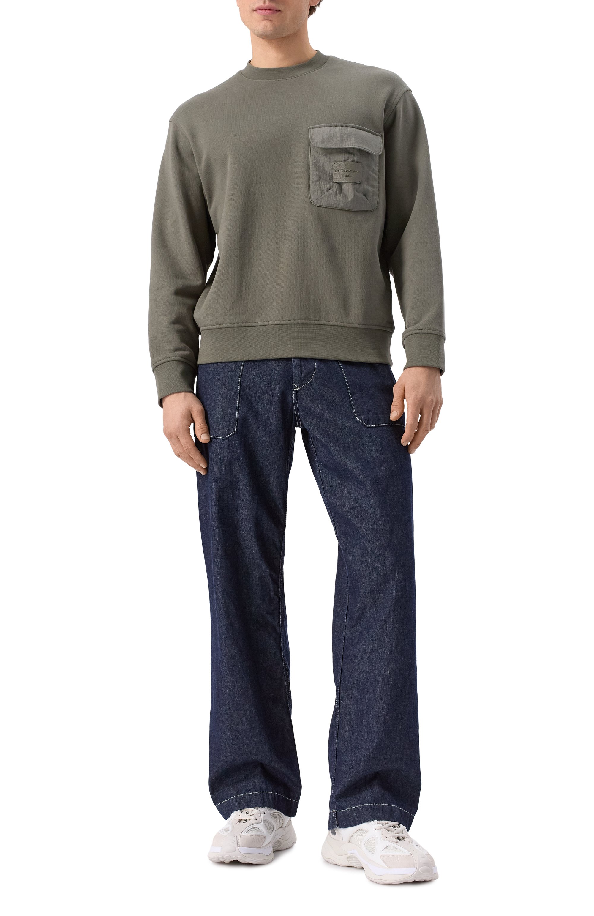 Хлопковый свитшот EMPORIO ARMANI, арт. EM001715/AF13713, фото 2