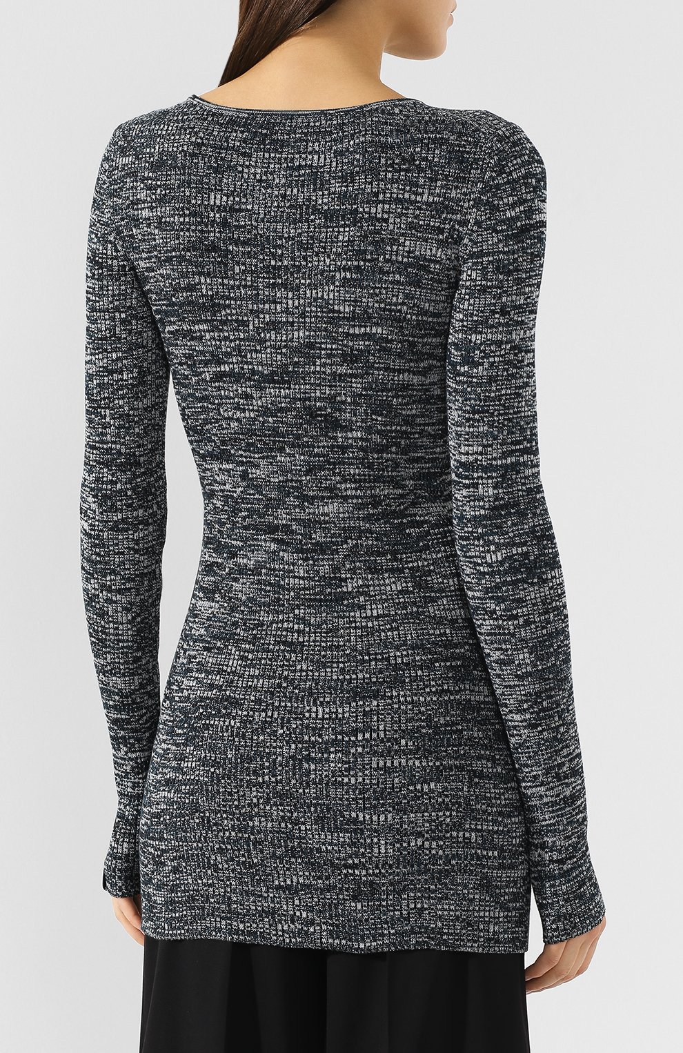 Хлопковый пуловер BOTTEGA VENETA синего цвета по цене 84350 руб., арт. 564801/VF2X0, фото 4 Хлопковый пуловер BOTTEGA VENETA, арт. 564801/VF2X0, фото 4