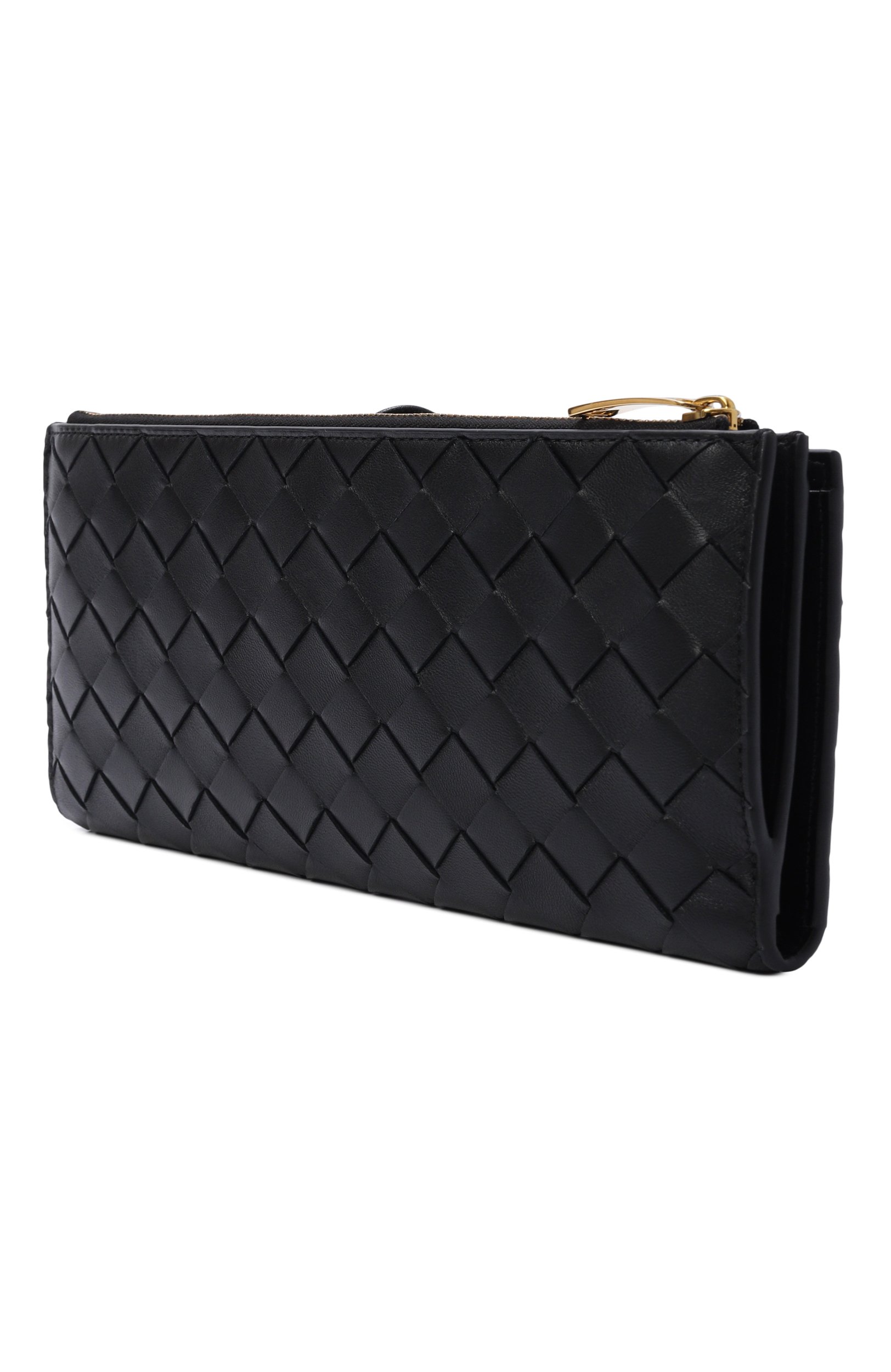 Кожаное портмоне BOTTEGA VENETA черного цвета по цене 186000 руб., арт. 876345/VCPP2, фото 2 Кожаное портмоне BOTTEGA VENETA, арт. 876345/VCPP2, фото 2