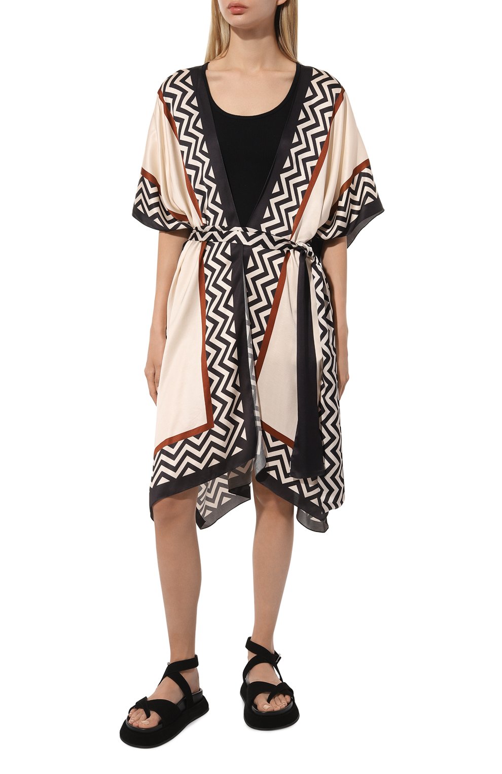 Туника из вискозы WEEKEND MAX MARA разноцветного цвета по цене 30990 руб., арт. ESTREMO 23369104, фото 3 Туника из вискозы WEEKEND MAX MARA, арт. ESTREMO 23369104, фото 3