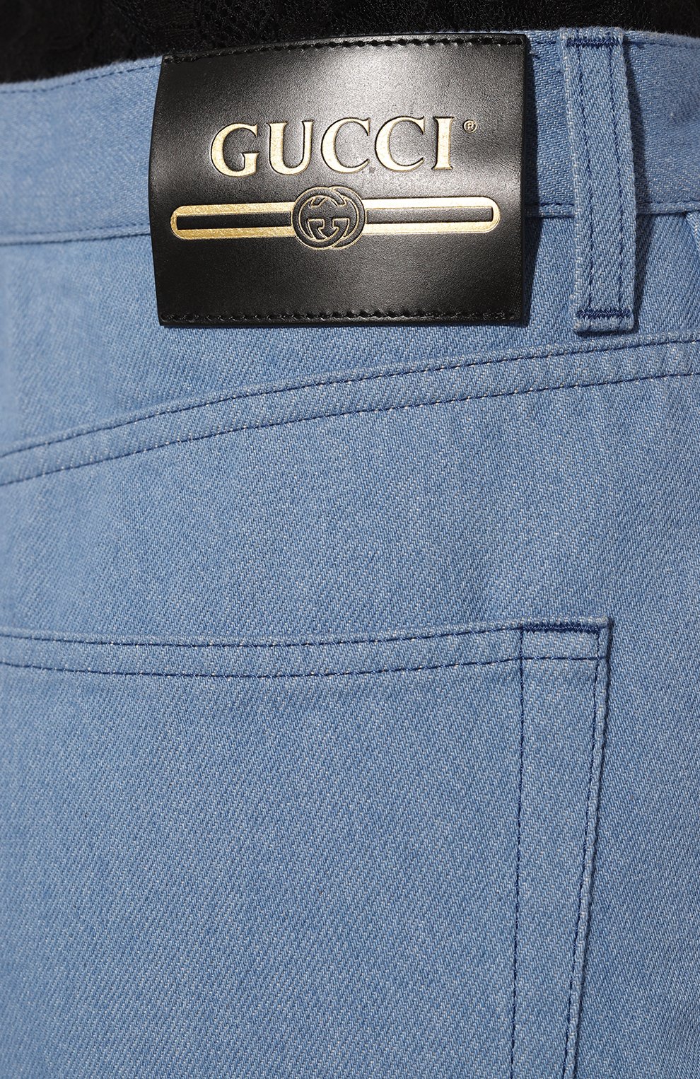 Джинсы GUCCI голубого цвета по цене 99360 руб., арт. 651312 XDBJ9, фото 5 Джинсы GUCCI, арт. 651312 XDBJ9, фото 5