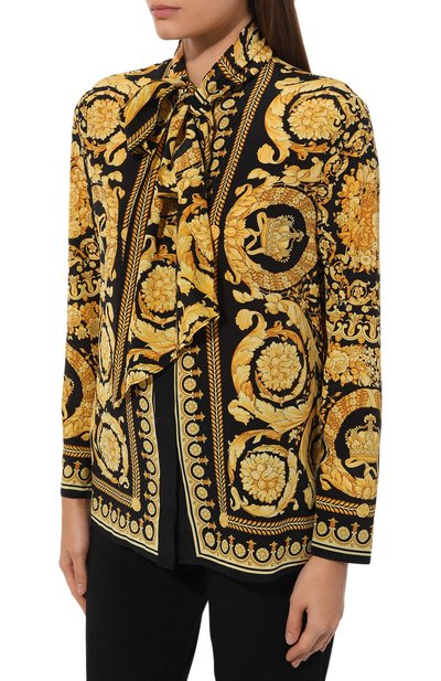 Шелковая блузка VERSACE, арт. 1014489/1A11743, фото 3