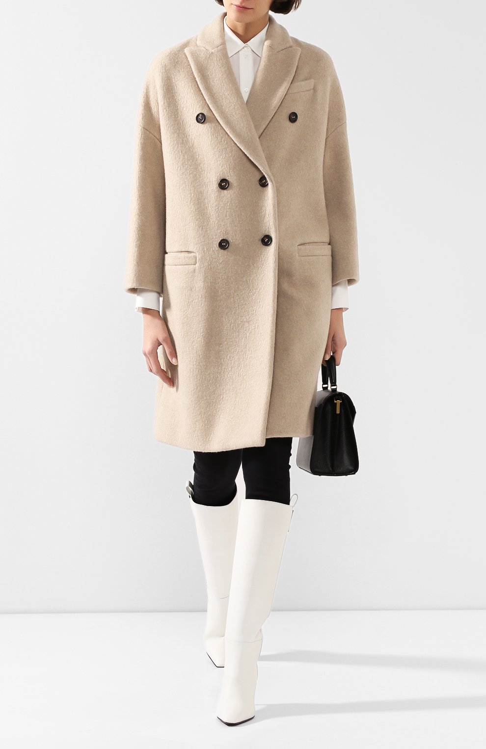 Пальто из смеси кашемира и шерсти BRUNELLO CUCINELLI, арт. MB5329402, фото 2