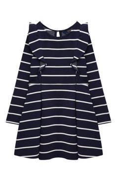 Детское платье POLO RALPH LAUREN синего цвета, арт. 311850665 | Фото 1 (Материал внешний: Синтетический материал; Рукава: Длинные; Девочки Кросс-КТ: Платье-одежда; Случай: Повседневный; Региональные ограничения белый список (Axapta Mercury): RU; Материал сплава: Проставлено; Драгоценные камни: Проставлено; Ростовка одежда: 3 года | 98 см, 4 года | 104 см)