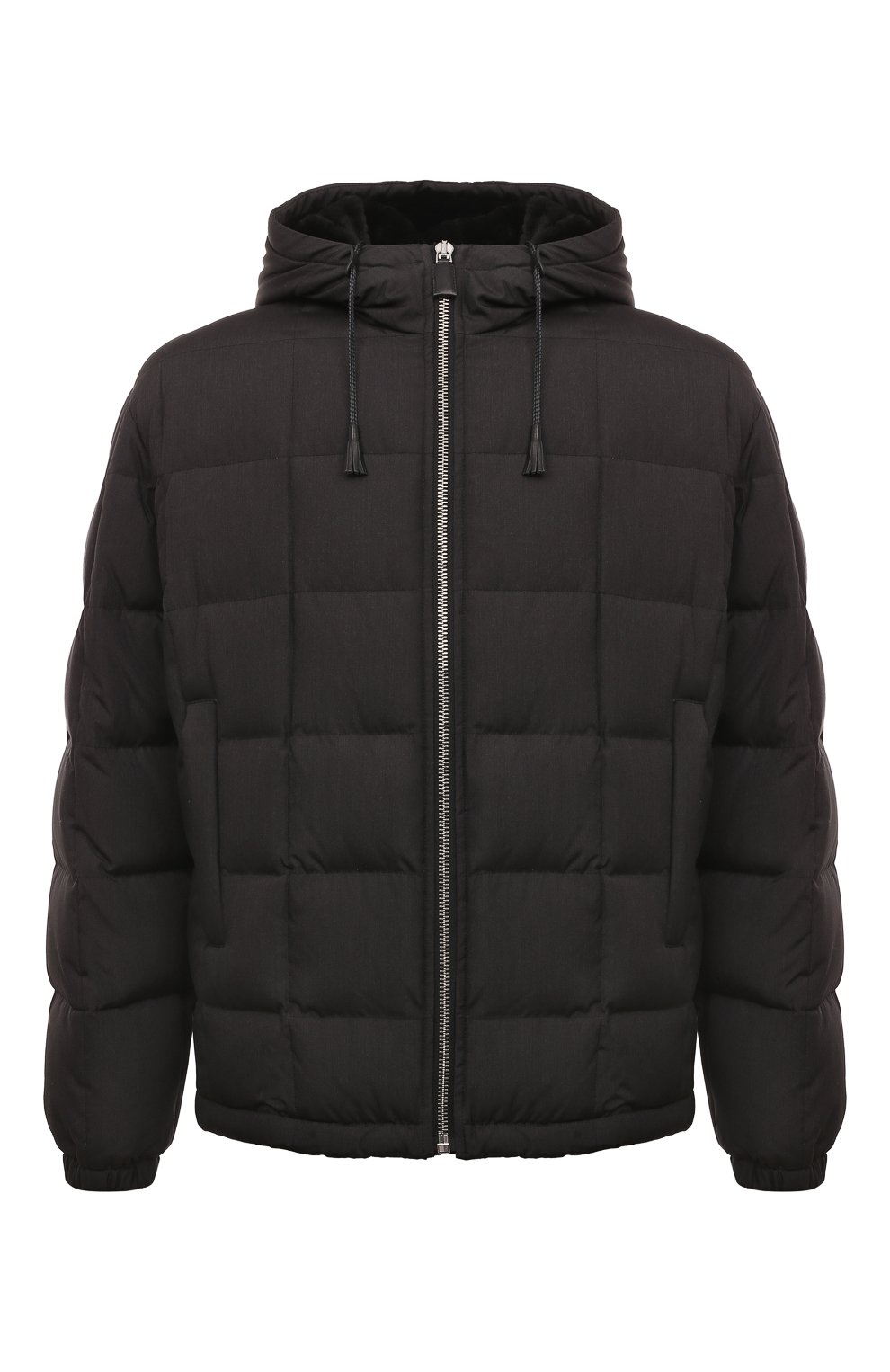 Шелковый пуховик PRADA, арт. SGX176-687-F0308-162, фото 1