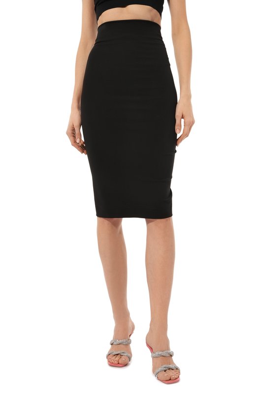 Юбка из вискозы Dolce & Gabbana F4CN6T/FUGN7 Чёрный  F4CN6T/FUGN7 Фото 3
