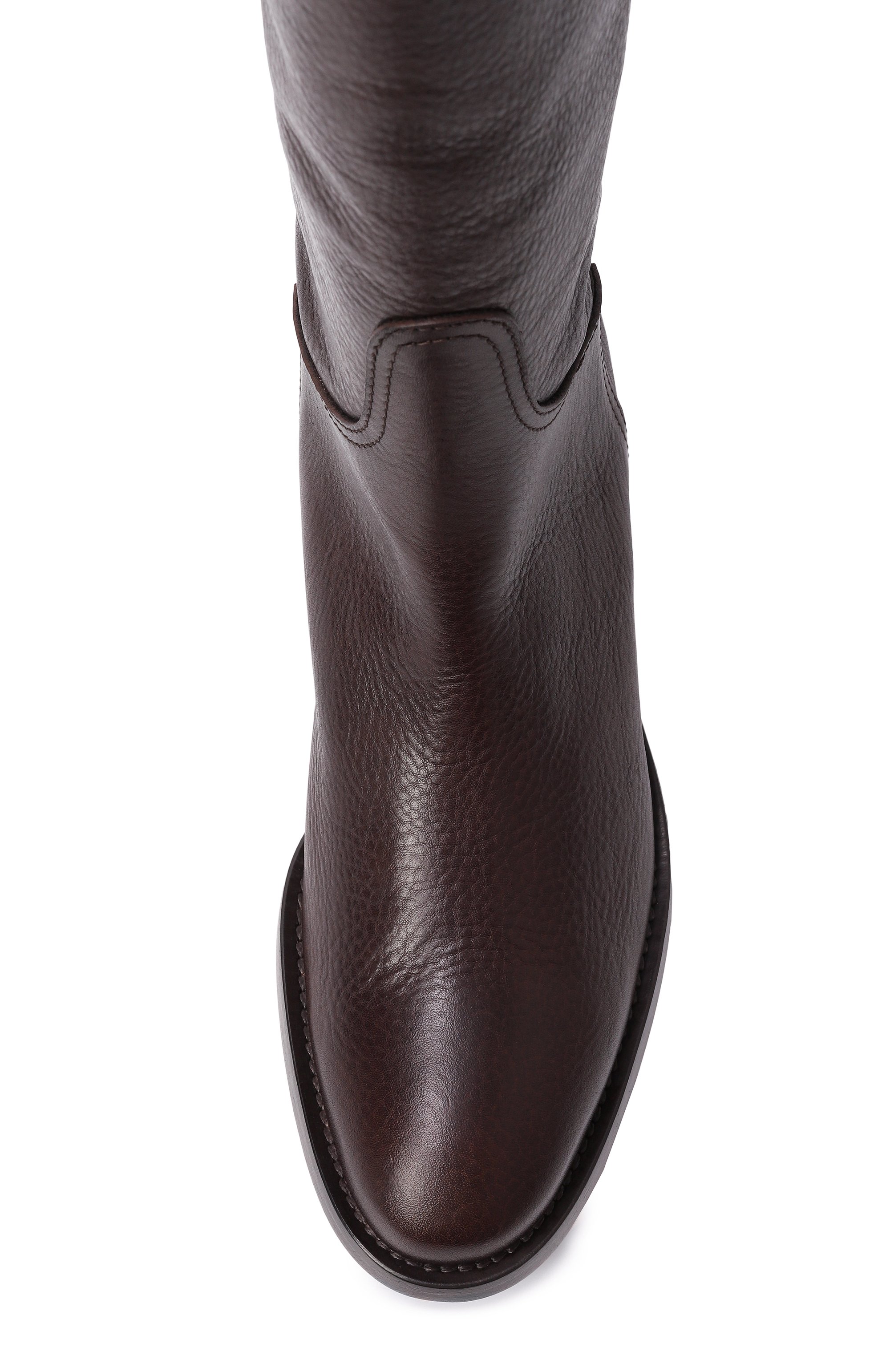 Кожаные сапоги georgia AGL темно-коричневого цвета по цене 65350 руб., арт. D777501PC/GAUCH, фото 6 Кожаные сапоги georgia AGL, арт. D777501PC/GAUCH, фото 6