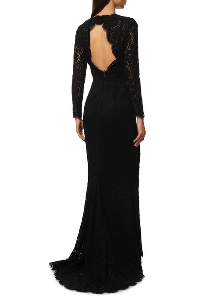 Платье DOLCE & GABBANA черного цвета по цене 693500 руб., арт. F67T3T/FLM8Z, фото 4 Платье DOLCE & GABBANA, арт. F67T3T/FLM8Z, фото 4