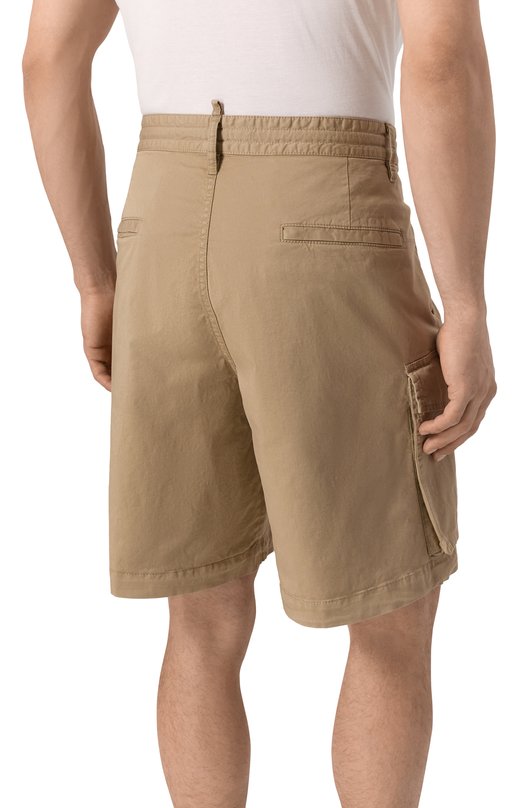 Хлопковые шорты Dsquared2 S78MU0074/S78499 Бежевый  S78MU0074/S78499 Фото 4