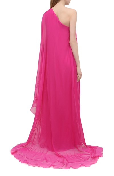 Шелковое платье VALENTINO фуксия цвета по цене 715000 руб., арт. VB0VDBY62UP, фото 4 Шелковое платье VALENTINO, арт. VB0VDBY62UP, фото 4