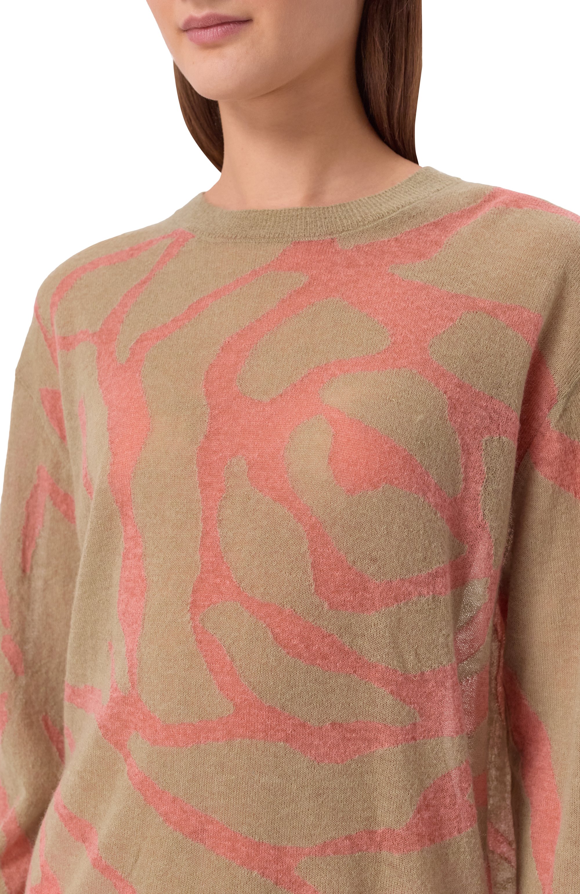 Пуловер DRIES VAN NOTEN хаки цвета по цене 98450 руб., арт. 131273/3723, фото 5 Пуловер DRIES VAN NOTEN, арт. 131273/3723, фото 5