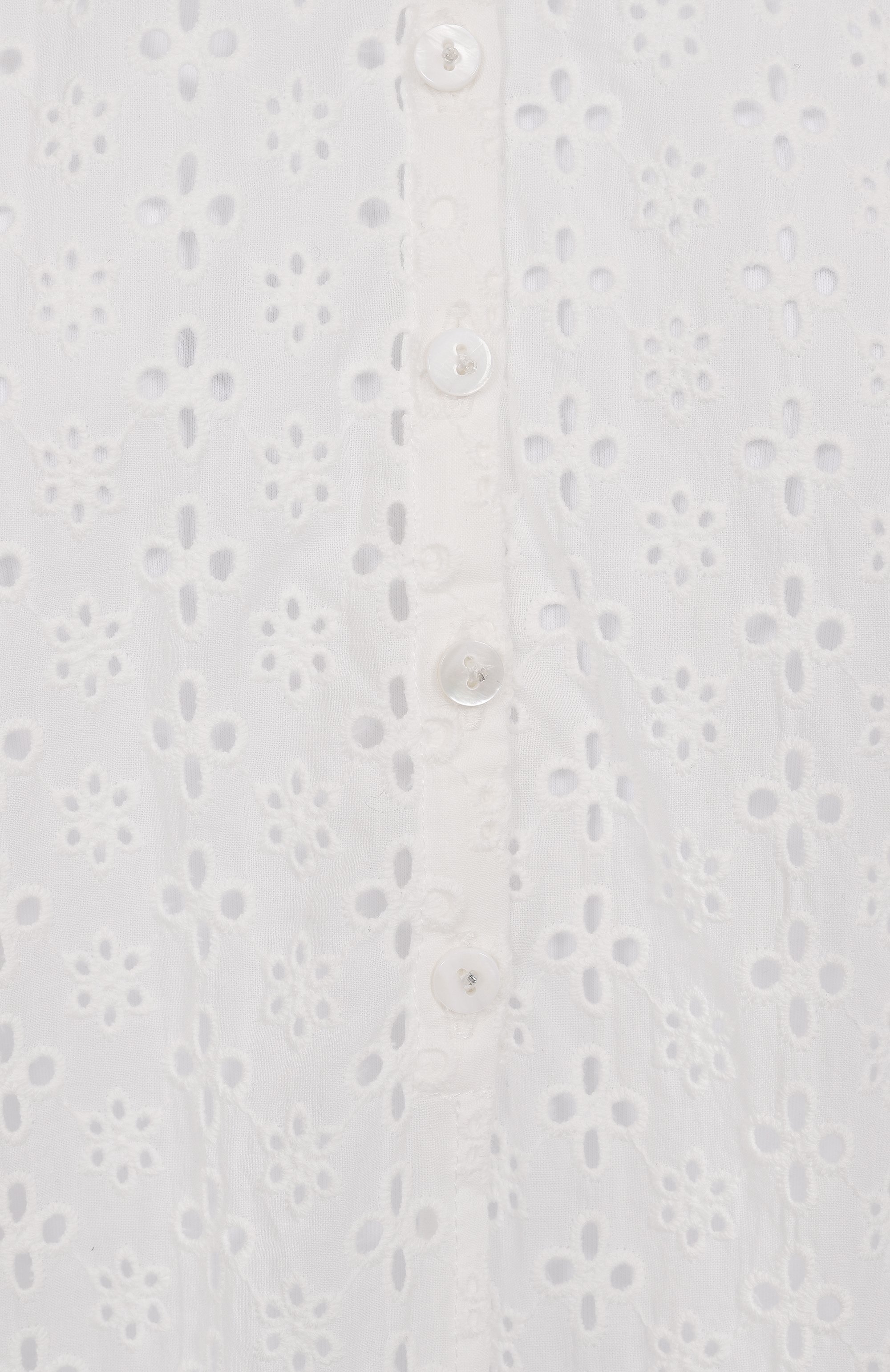 Хлопковая рубашка POUPETTE ST BARTH молочного цвета по цене 24100 руб., арт. WYSR25B0WIN, фото 6 Хлопковая рубашка POUPETTE ST BARTH, арт. WYSR25B0WIN, фото 6