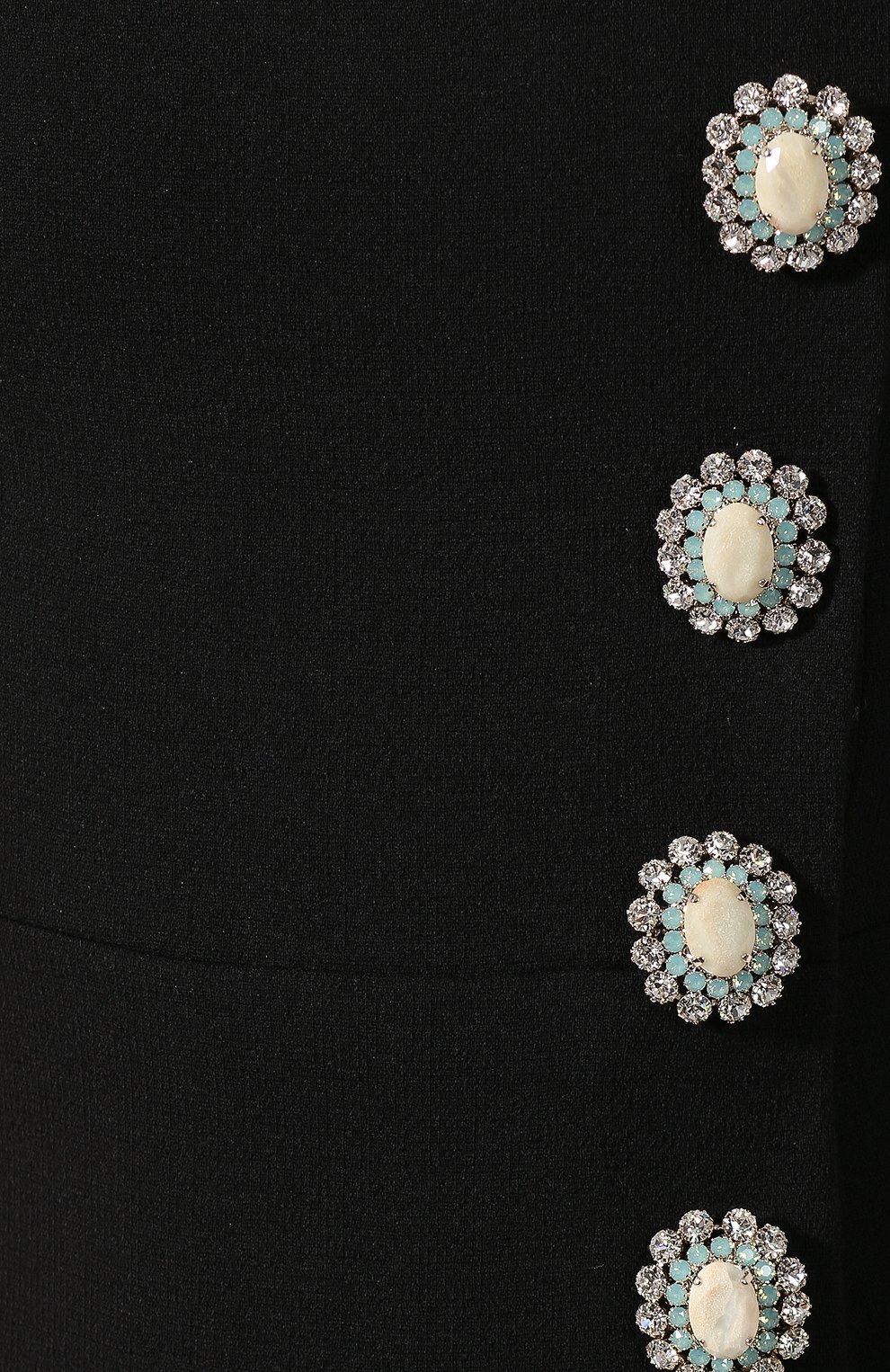 Шерстяное платье DOLCE & GABBANA черного цвета по цене 432500 руб., арт. F6G4CZ/FUBD2, фото 5 Шерстяное платье DOLCE & GABBANA, арт. F6G4CZ/FUBD2, фото 5