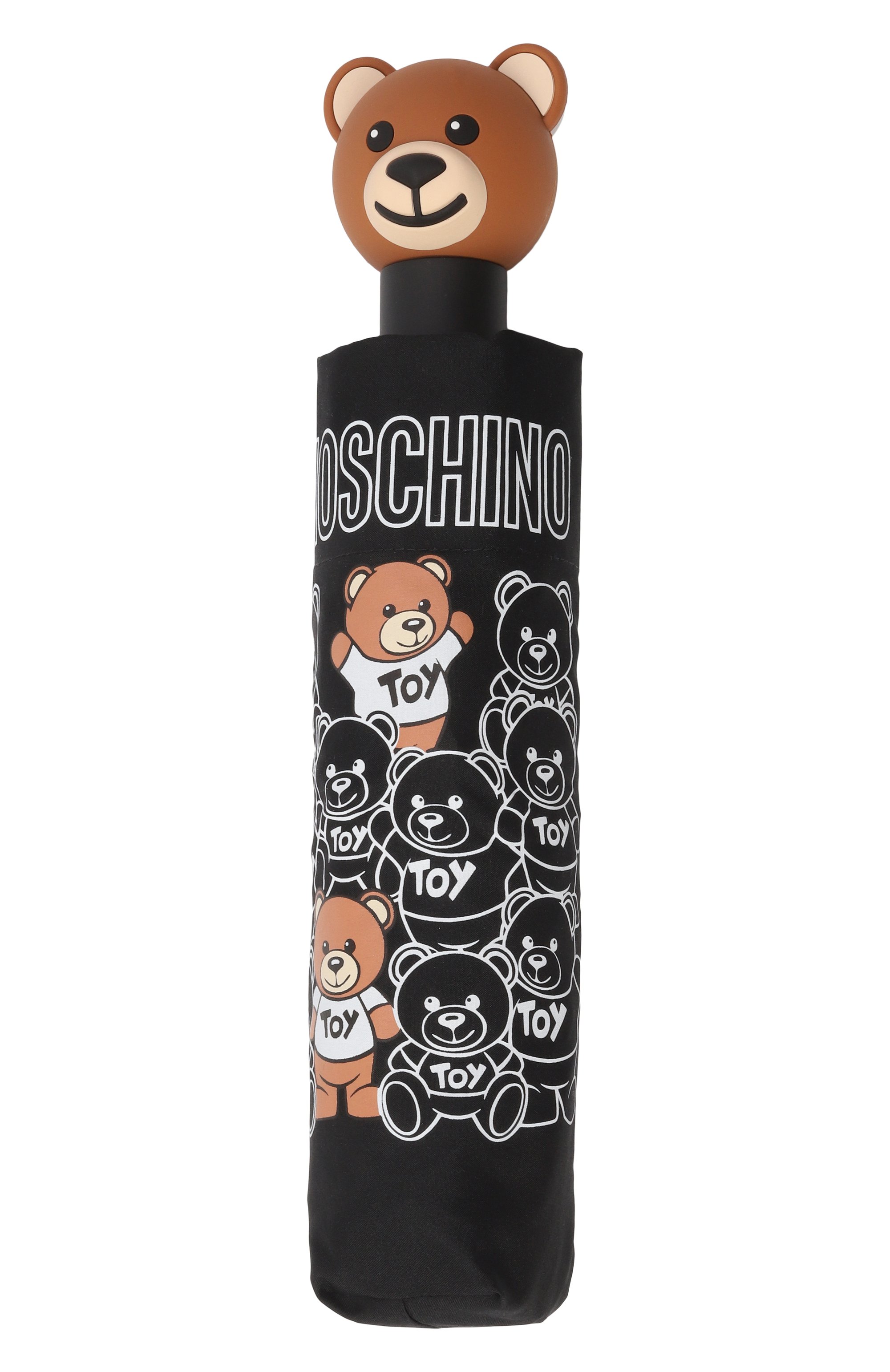 Складной зонт MOSCHINO черного цвета по цене 12500 руб., арт. 8422 0PENCL0SE, фото 4 Складной зонт MOSCHINO, арт. 8422 0PENCL0SE, фото 4