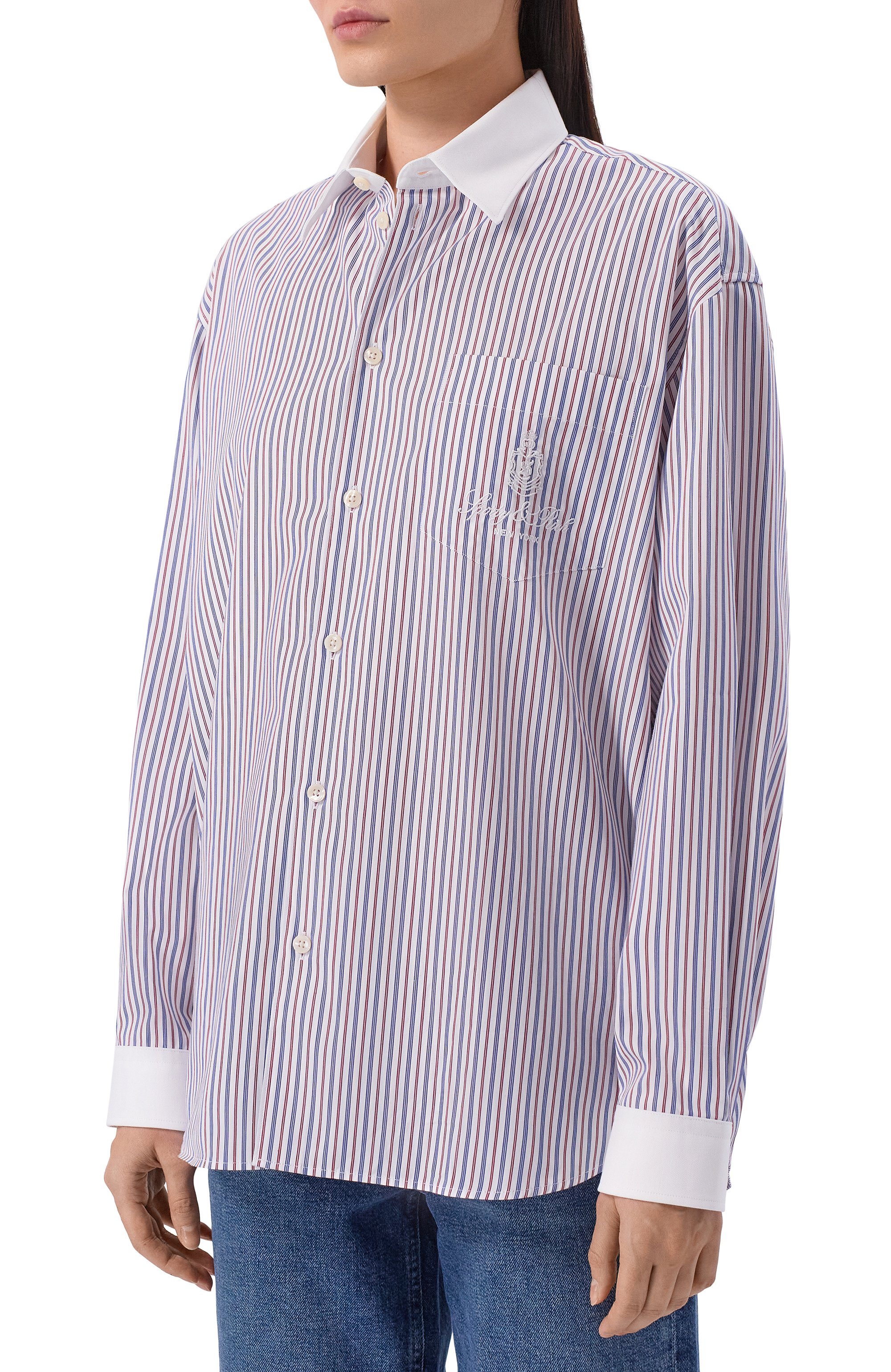 Хлопковая рубашка SPORTY AND RICH, арт. SI011508302ST233, фото 3