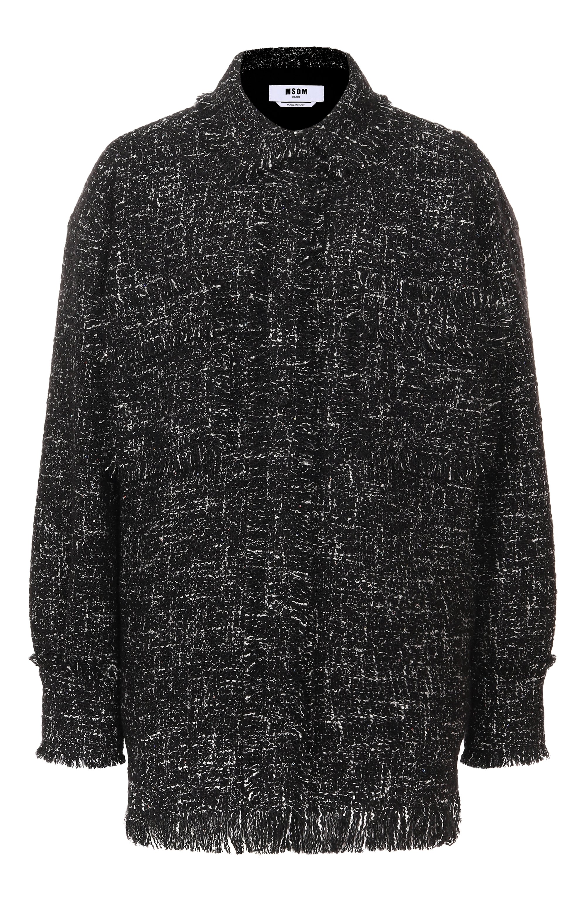 Рубашка MSGM темно-серого цвета по цене 62150 руб., арт. 3941MDE22/257621, фото 1 Рубашка MSGM, арт. 3941MDE22/257621, фото 1