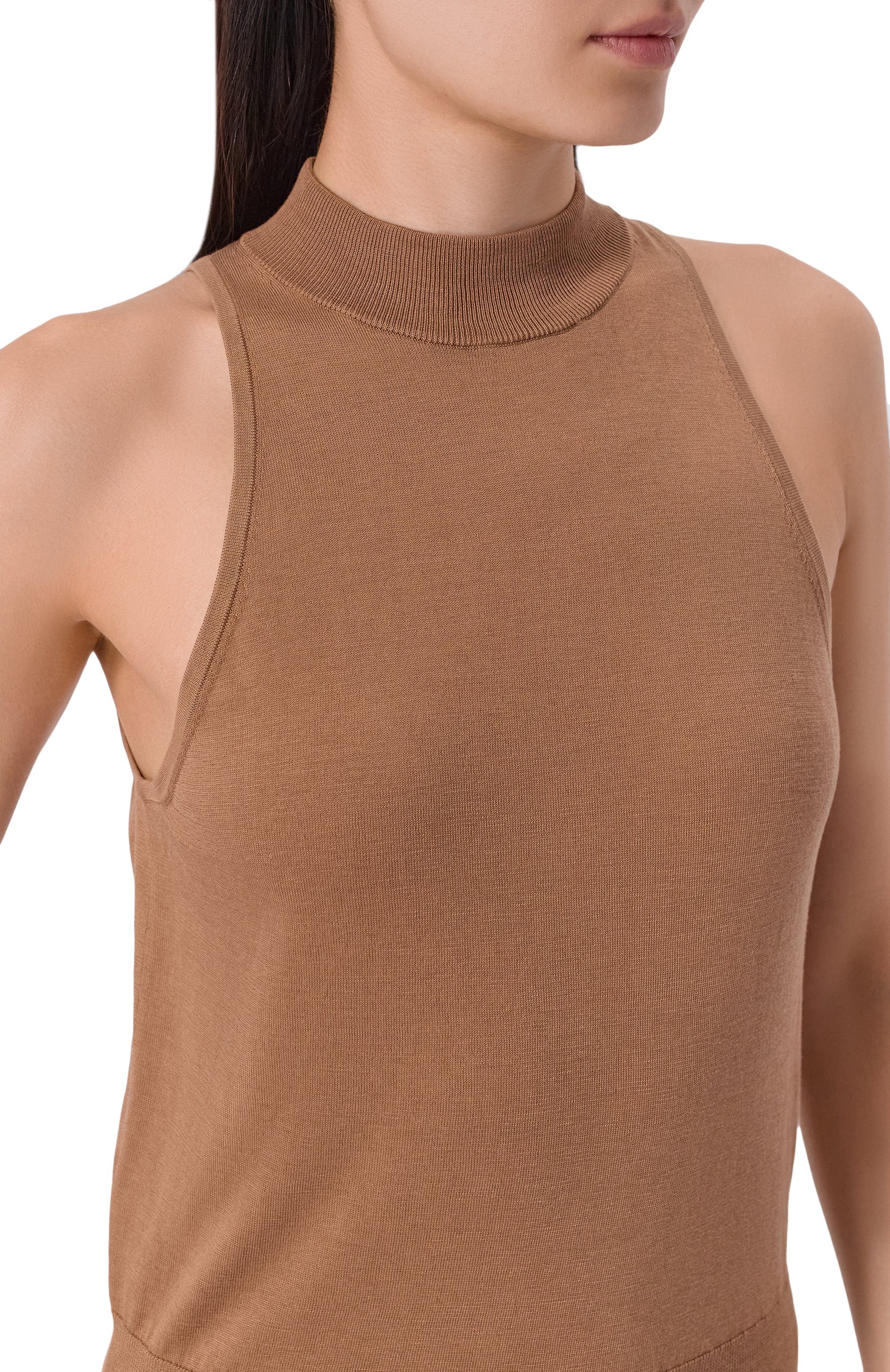 Топ из шелка и хлопка 12 STOREEZ бежевого цвета по цене 13000 руб., арт. 137942, фото 5 Топ из шелка и хлопка 12 STOREEZ, арт. 137942, фото 5