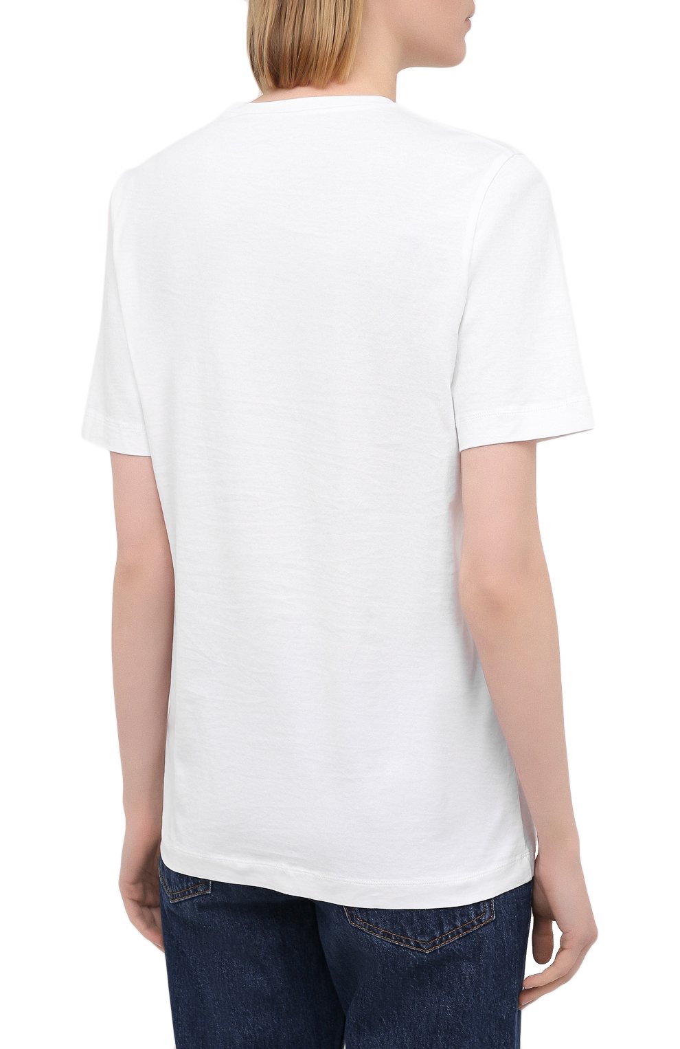 Хлопковая футболка DSQUARED2 белого цвета по цене 17950 руб., арт. S75GD0156/S22844, фото 4 Хлопковая футболка DSQUARED2, арт. S75GD0156/S22844, фото 4