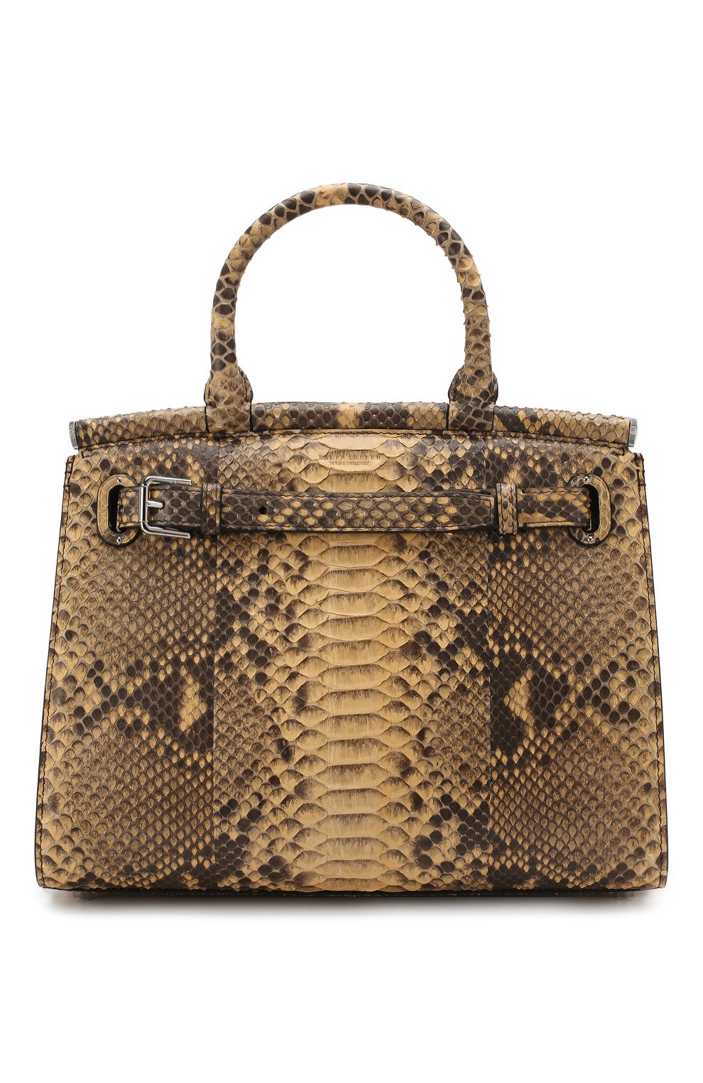 Сумка rl50 из кожи питона RALPH LAUREN бежевого цвета по цене 538500 руб., арт. 435769076/PRET, фото 1 Сумка rl50 из кожи питона RALPH LAUREN, арт. 435769076/PRET, фото 1