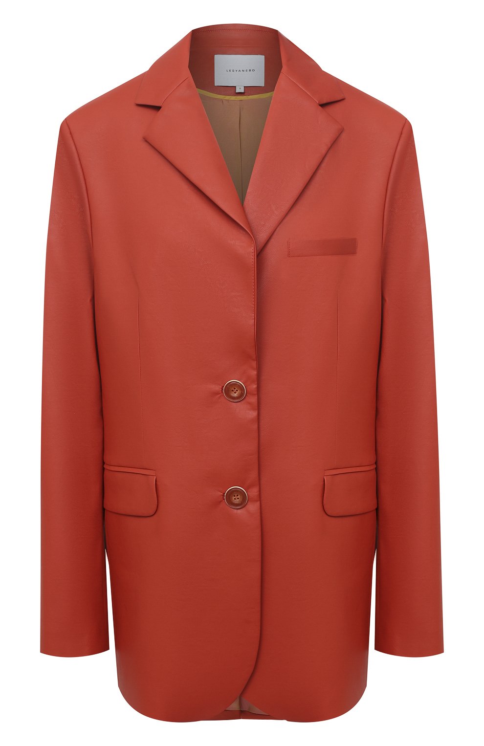 Жакет из экокожи LESYANEBO красного цвета по цене 58000 руб., арт. FW20/Н-468/VL, фото 1 Жакет из экокожи LESYANEBO, арт. FW20/Н-468/VL, фото 1