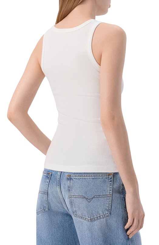 Хлопковая майка Diesel A19908/0JMBA Белый  A19908/0JMBA Фото 4