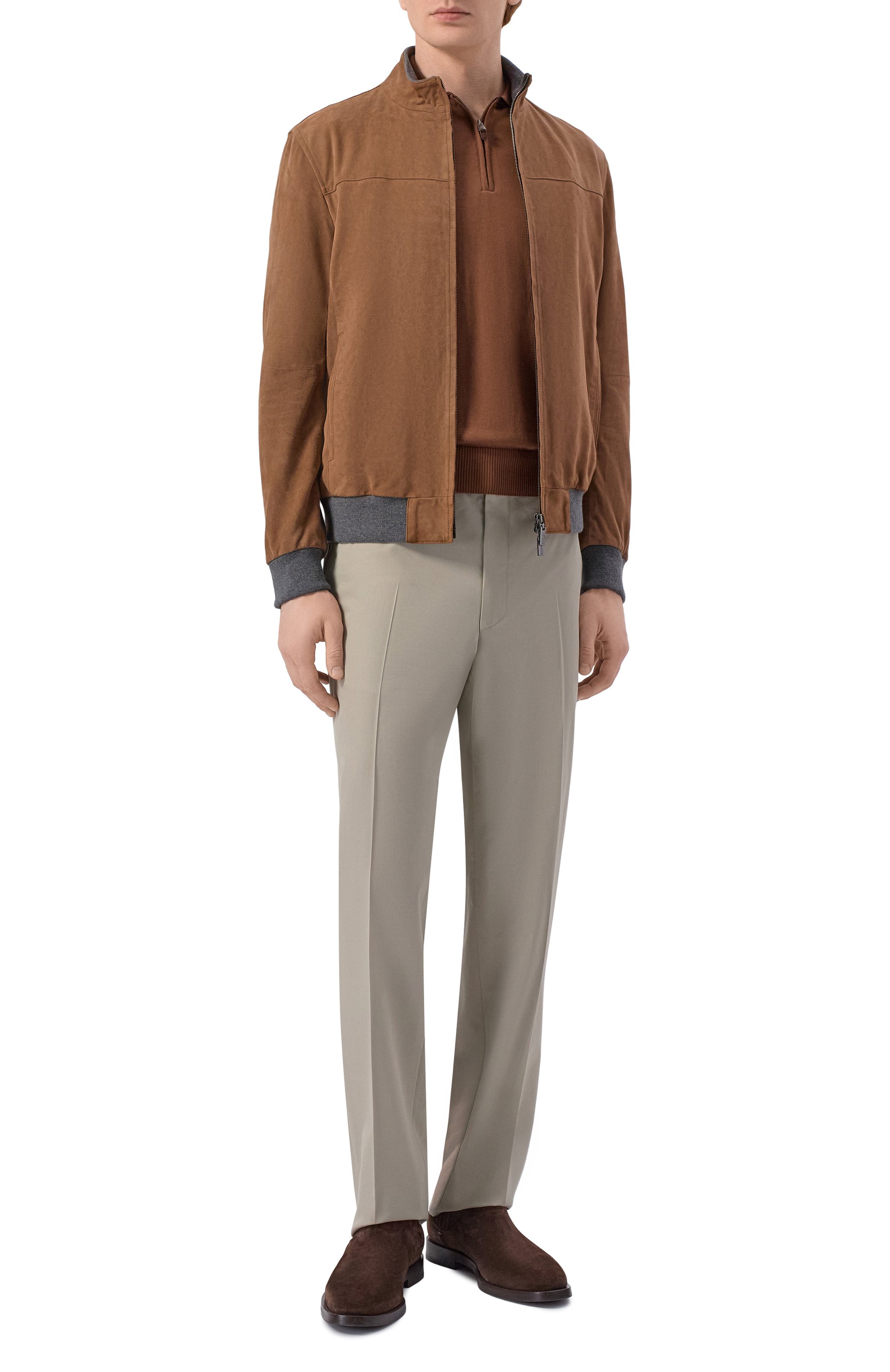 Брюки из хлопка и шерсти CORNELIANI, арт. 274559/2714112, фото 2