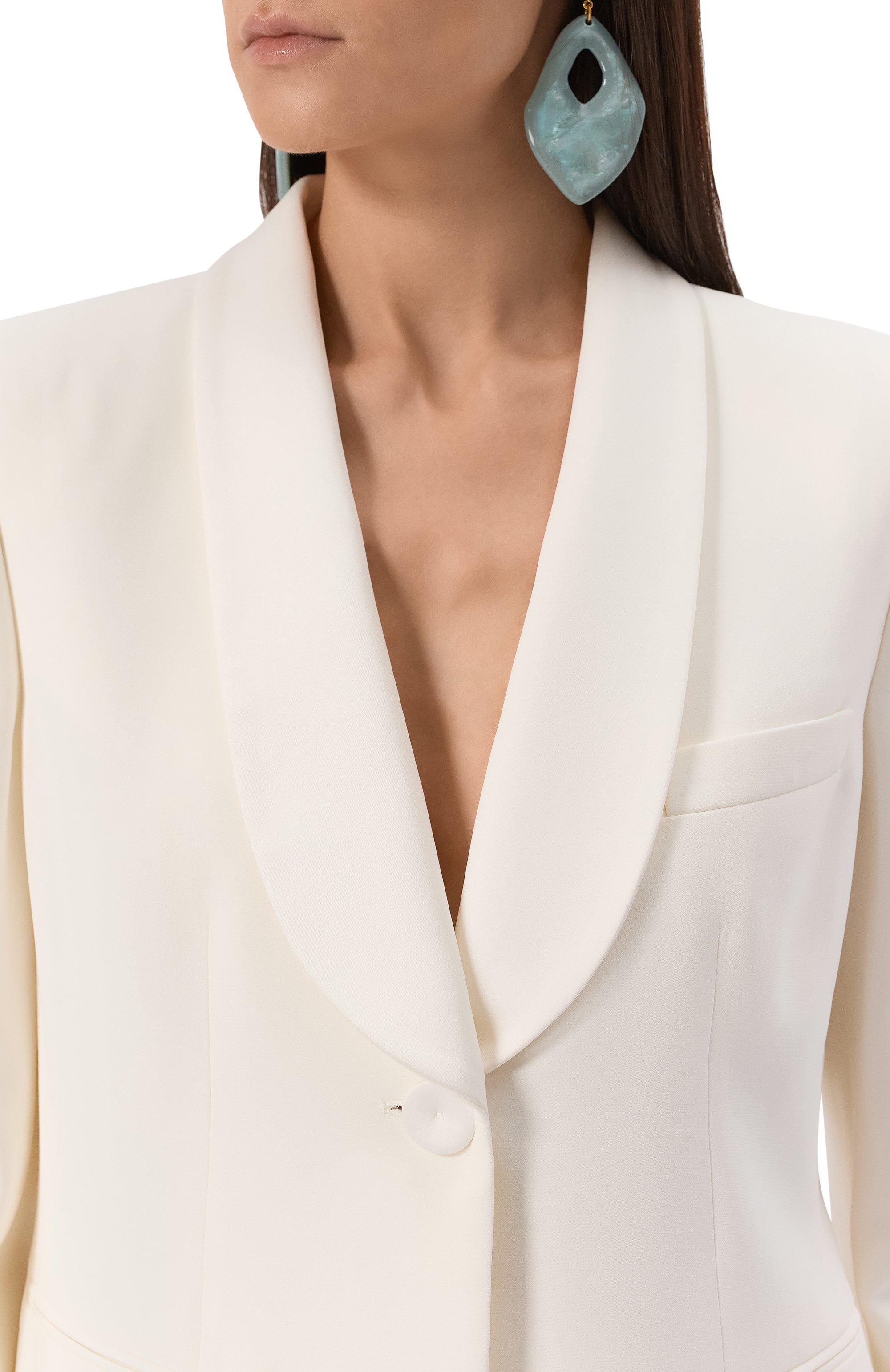 Шелковый жакет GIORGIO ARMANI белого цвета по цене 673000 руб., арт. 8CHAT002/T00EV_1, фото 5 Шелковый жакет GIORGIO ARMANI, арт. 8CHAT002/T00EV_1, фото 5