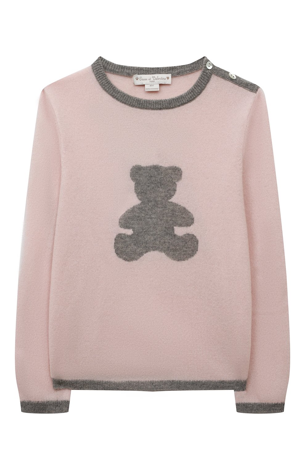 Кашемировый пуловер OSCAR ET VALENTINE, арт. PUL01BEARM, фото 1