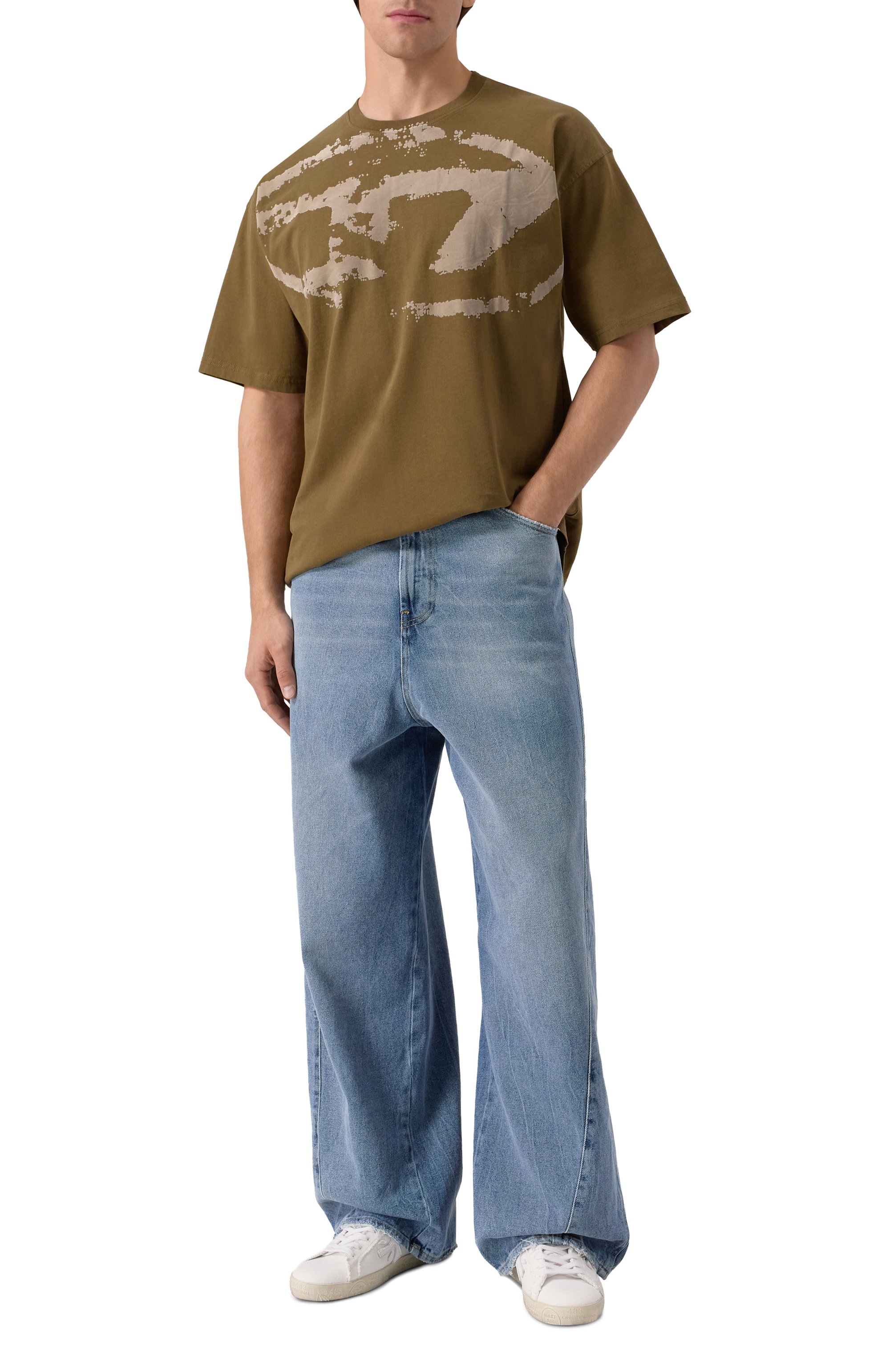 Хлопковая футболка DIESEL, арт. A13049/0DQAU, фото 2