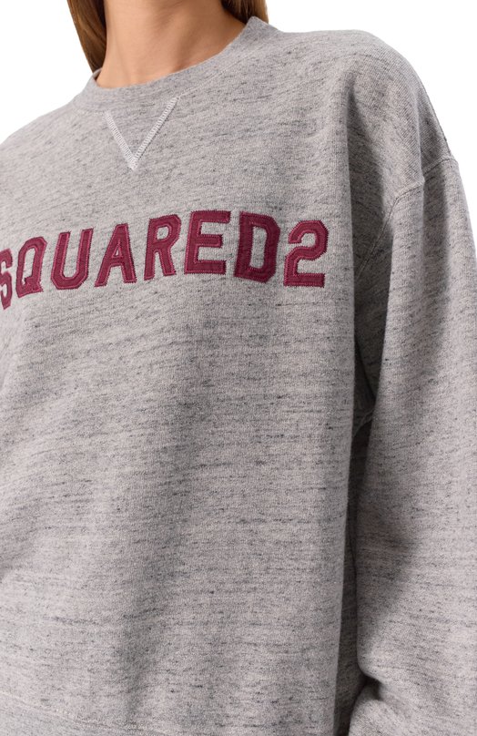 Хлопковый свитшот Dsquared2 S75GU0626/D25026 Серый  S75GU0626/D25026 Фото 5