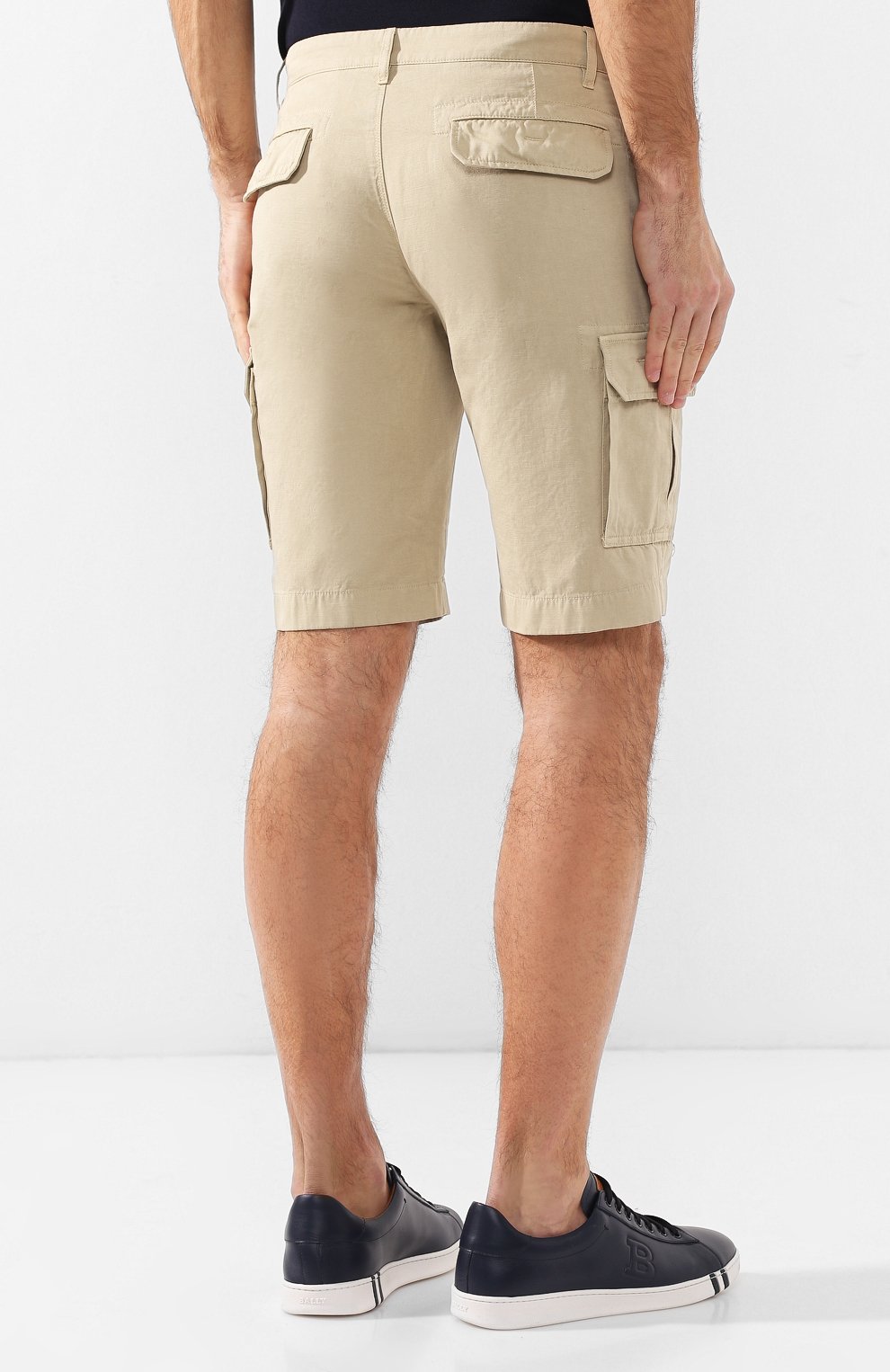 Шорты из смеси хлопка и льна LORO PIANA, арт. FAI6469, фото 4