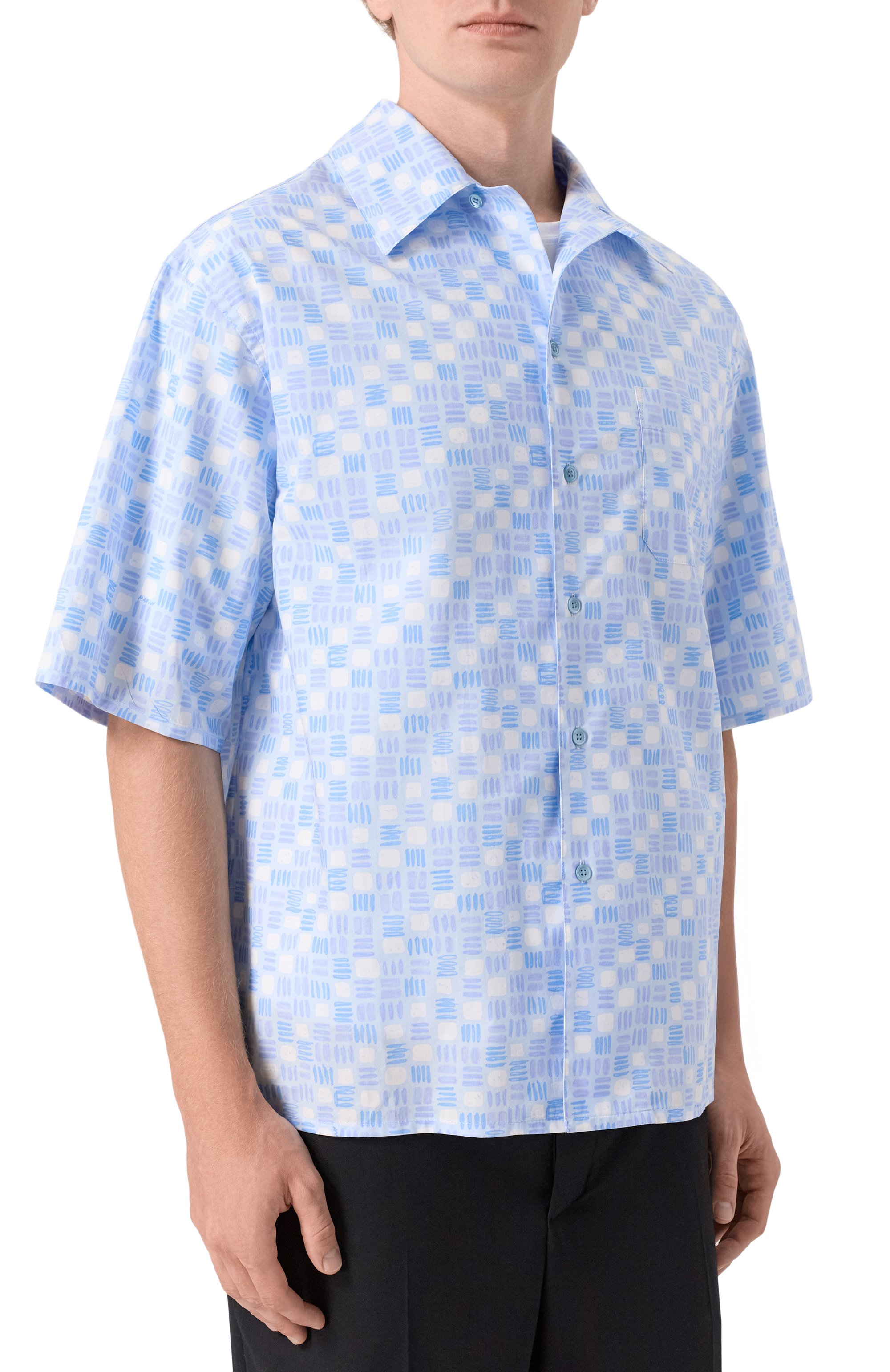 Хлопковая рубашка MARNI, арт. CUMU0213U1/UTC569, фото 3