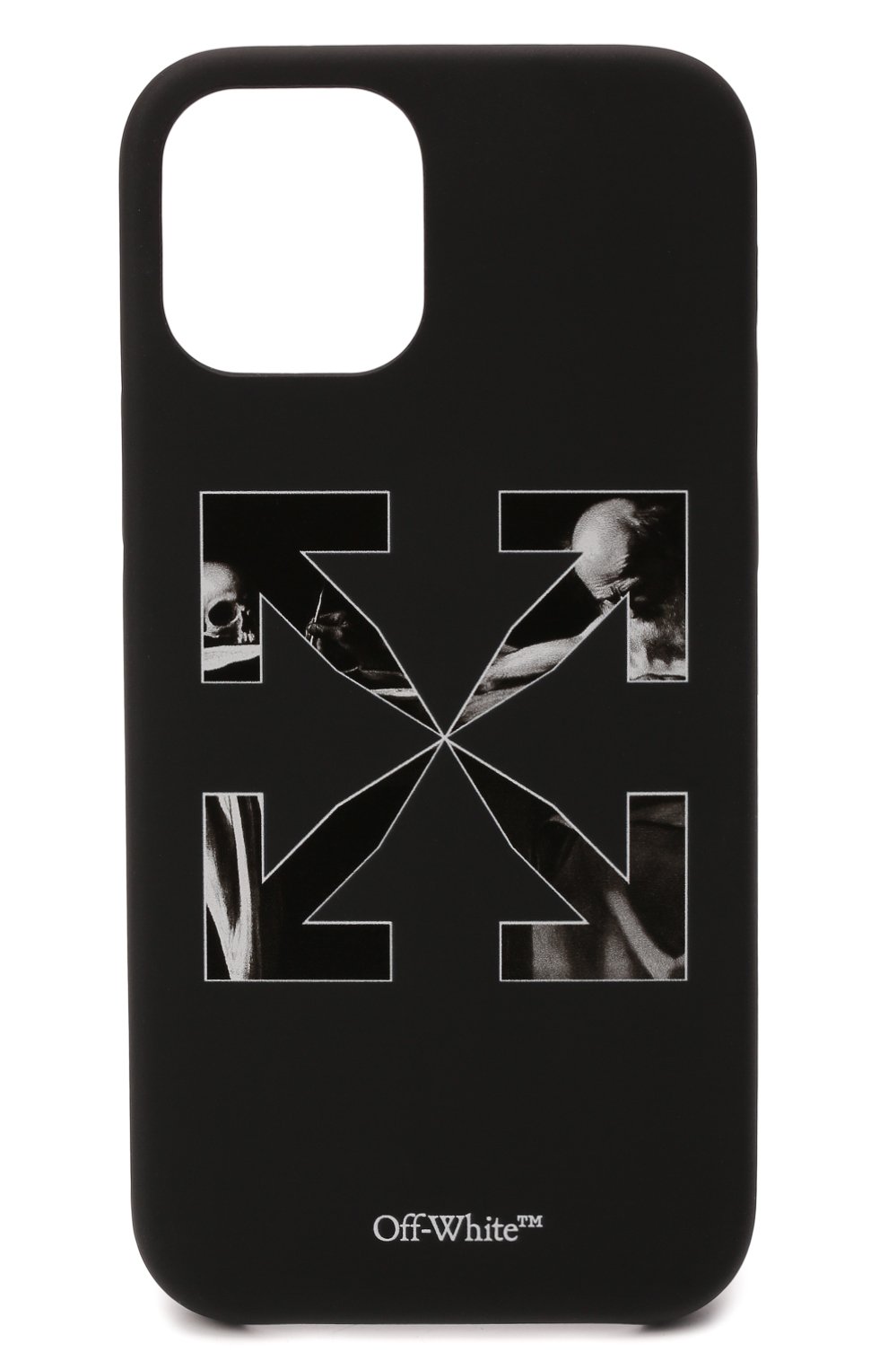Чехол для iphone 12/12 pro OFF-WHITE черного цвета по цене 8995 руб., арт. 0MPA026F21PLA003, фото 1 Чехол для iphone 12/12 pro OFF-WHITE, арт. 0MPA026F21PLA003, фото 1