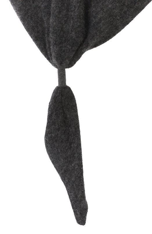 Кашемировый шарф Brunello Cucinelli MSCDFSW03 Серый  MSCDFSW03 Фото 4