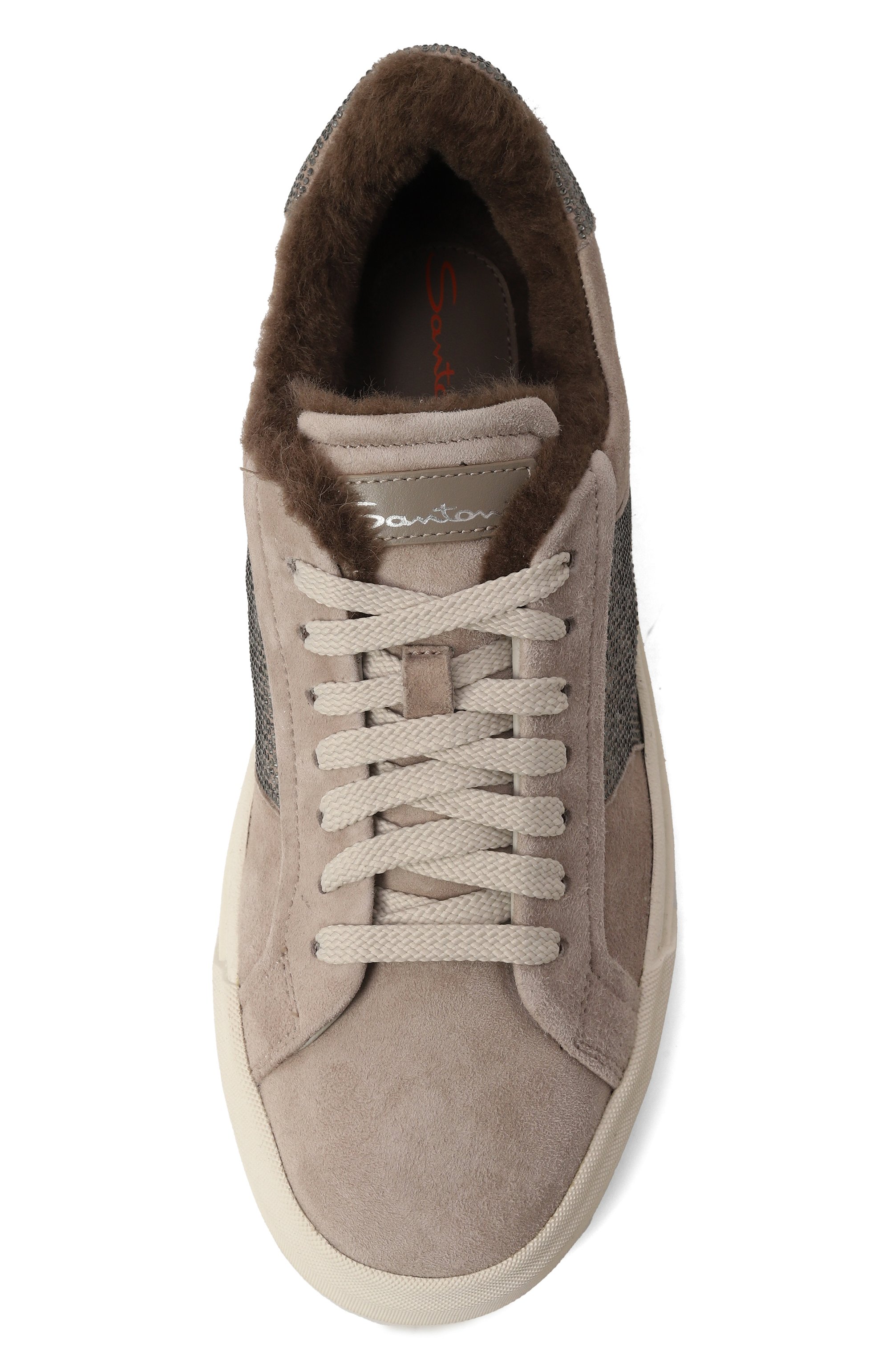 Замшевые кеды SANTONI, арт. WBGG61183PNNPSXS, фото 6