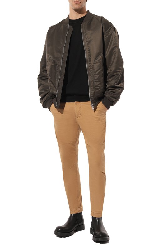 Хлопковые брюки Dsquared2 S74KB0819/S39021 Бежевый  S74KB0819/S39021 Фото 2
