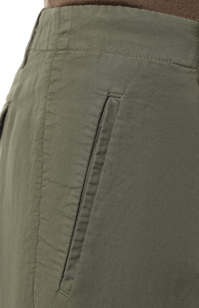 Джоггеры изо льна и хлопка BRUNELLO CUCINELLI, арт. M291DH0640, фото 5