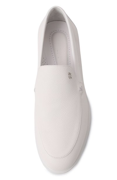 Кожаные лоферы STEFANO RICCI белого цвета по цене 137500 руб., арт. UC64_G2344/MRWY, фото 5 Кожаные лоферы STEFANO RICCI, арт. UC64_G2344/MRWY, фото 5