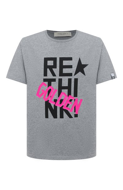 Женская хлопковая футболка GOLDEN GOOSE DELUXE BRAND, арт. GWP00753.P000425