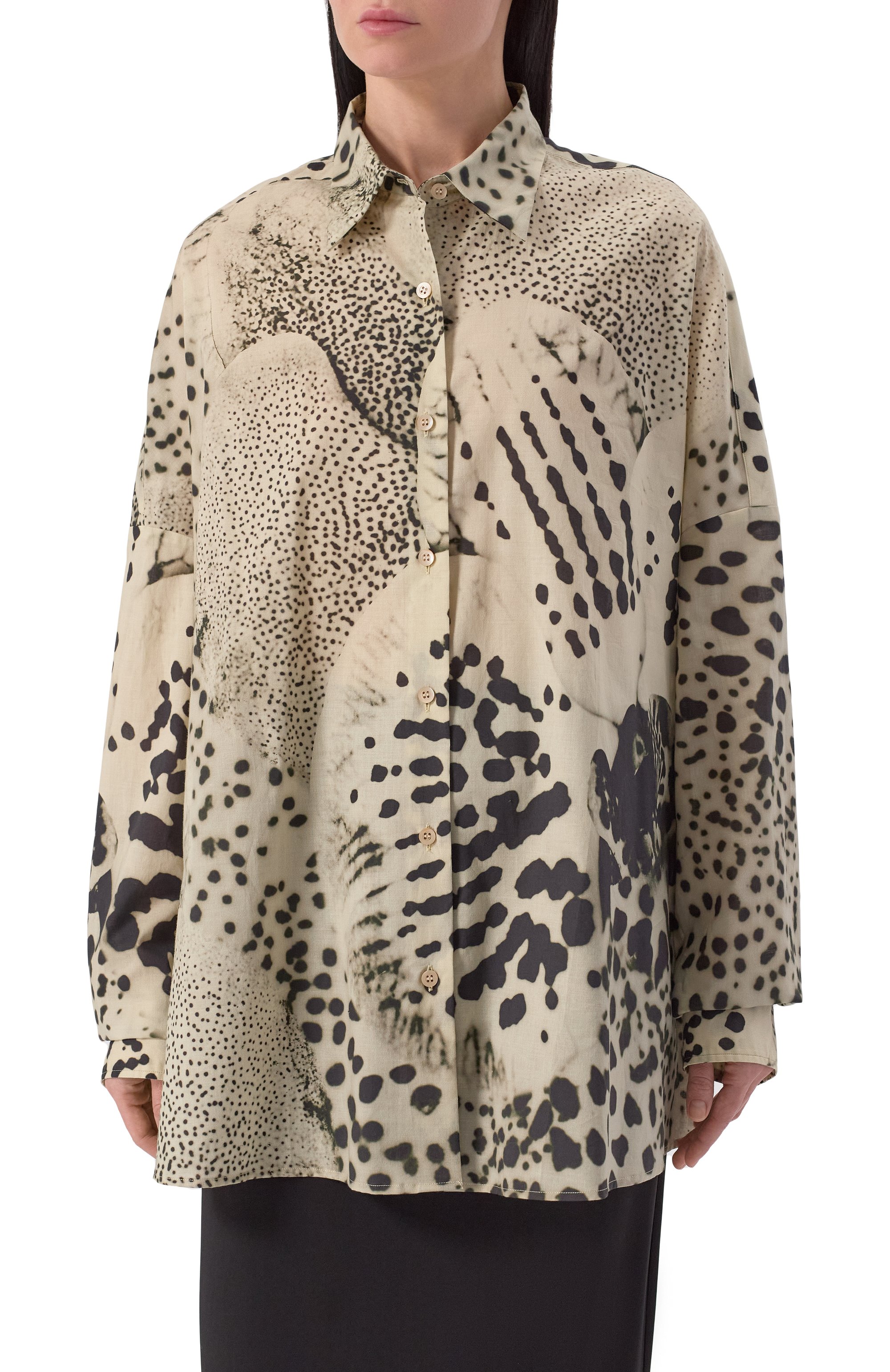 Хлопковая рубашка DRIES VAN NOTEN, арт. 251-010700-1110, фото 3