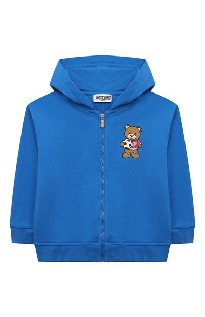 Комплект из толстовки и брюк MOSCHINO синего цвета по цене 29950 руб., арт. MUK04A/LCA53, фото 2 Комплект из толстовки и брюк MOSCHINO, арт. MUK04A/LCA53, фото 2