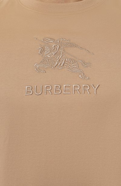 Хлопковая футболка BURBERRY, арт. 8072749, фото 5