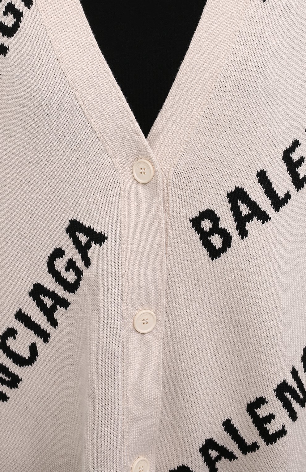 Кардиган BALENCIAGA кремового цвета по цене 128500 руб., арт. 659675/T3200, фото 5 Кардиган BALENCIAGA, арт. 659675/T3200, фото 5