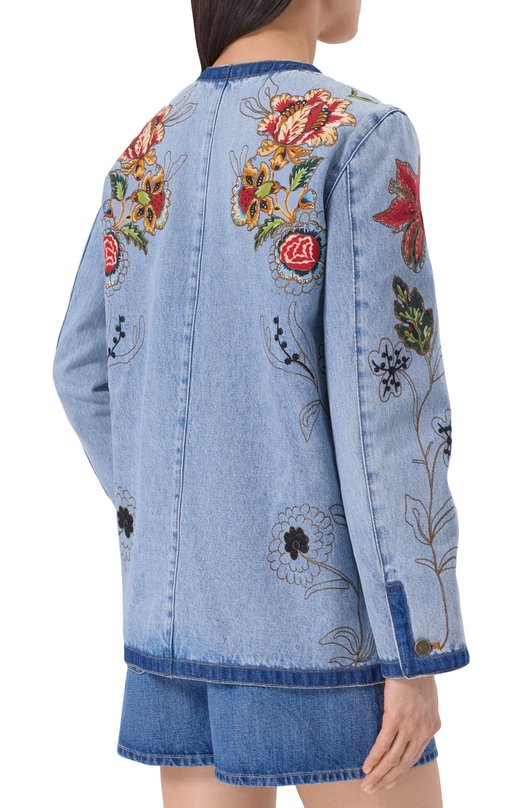 Джинсовая куртка Valentino 8B3DC03T/9YC Голубой  8B3DC03T/9YC Фото 4