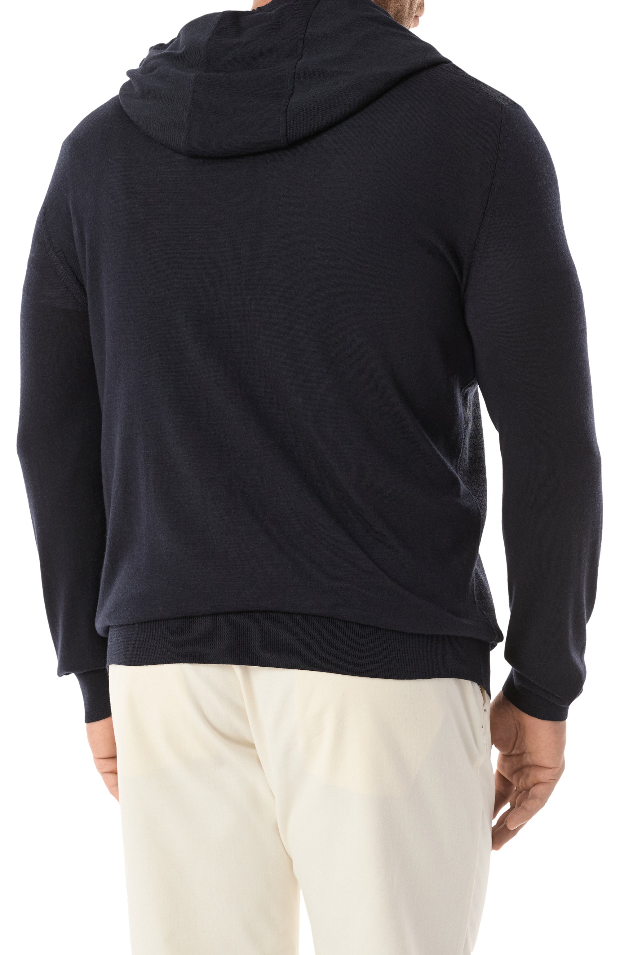 Худи из шерсти и шелка ZILLI, арт. KH0001M0230VRAD00/62, фото 4