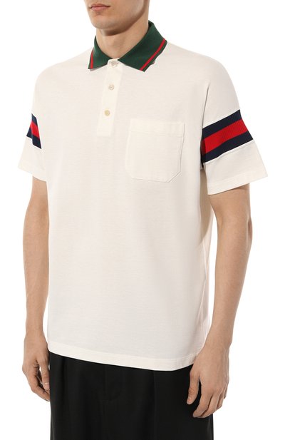 Хлопковое поло GUCCI, арт. 713997/XJETR, фото 3