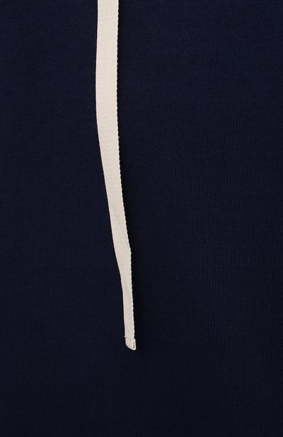 Хлопковое худи JIL SANDER темно-синего цвета по цене 57450 руб., арт. JPPS707520-WS248908A, фото 5 Хлопковое худи JIL SANDER, арт. JPPS707520-WS248908A, фото 5