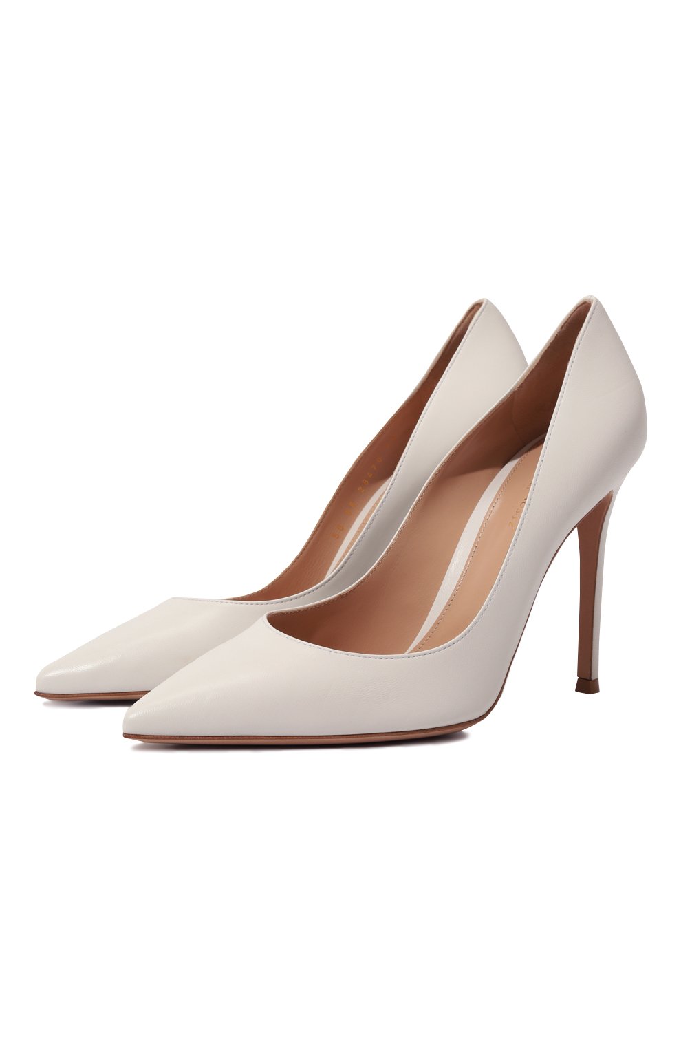 Кожаные туфли gianvito 105 GIANVITO ROSSI белого цвета по цене 89950 руб., арт. G28470.15RIC.NAPBIAN, фото 1 Кожаные туфли gianvito 105 GIANVITO ROSSI, арт. G28470.15RIC.NAPBIAN, фото 1