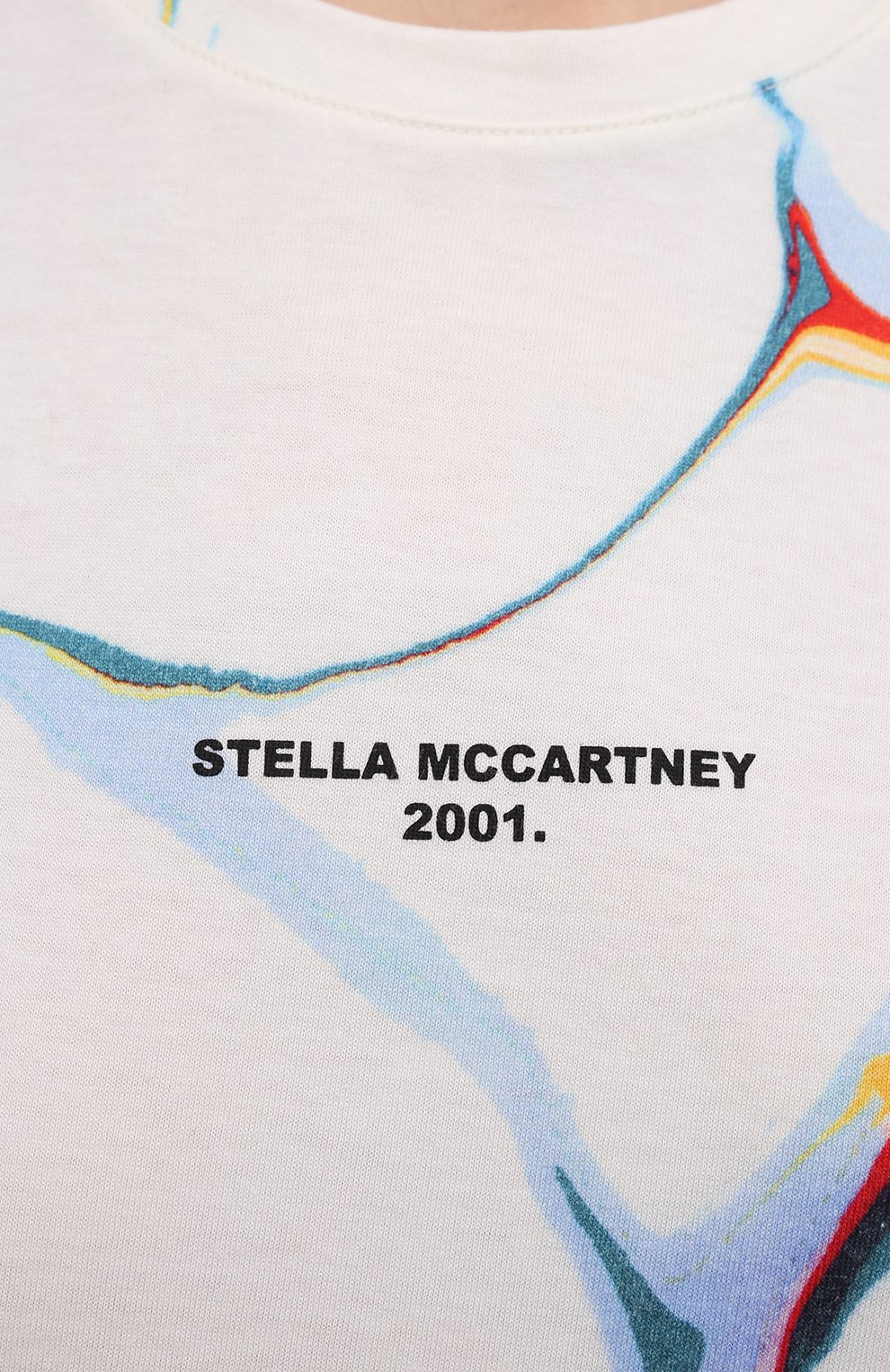 Хлопковая футболка STELLA MCCARTNEY, арт. 511240/S0W52, фото 5